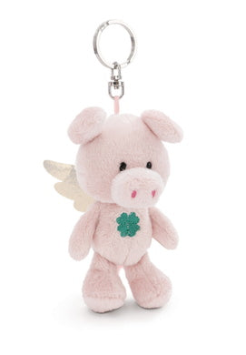 Schlüsselanhänger Plüsch Schutzengel Schwein
