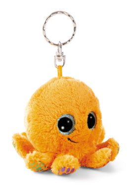 Schlüsselanhänger Plüsch Glubschi Oktopus Orange