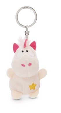 Mini Schlüsselanhänger Plüsch Einhorn mit Stern