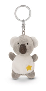 Mini Schlüsselanhänger Plüsch Koala mit Stern