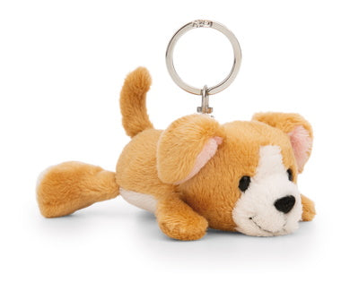 Schlüsselanhänger Plüsch Hund Liegend