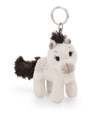 Schlüsselanhänger Plüsch Pferd Weiss