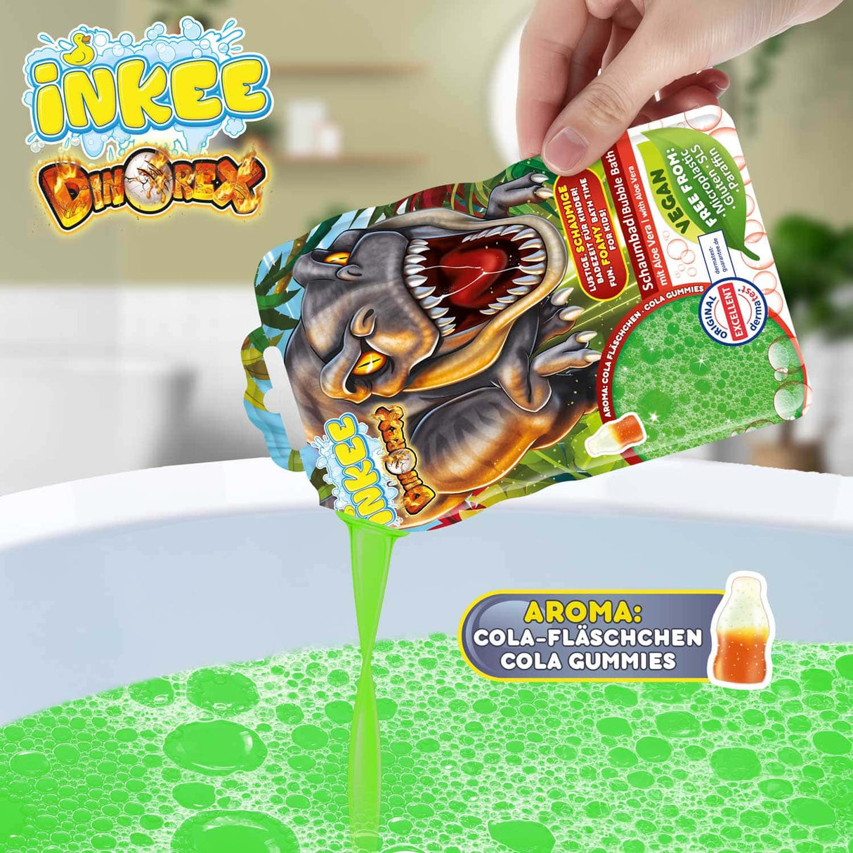 CRAZE Inkee Schaumbad Dino