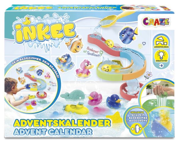 CRAZE Adventskalender Inkee Badespielzeug