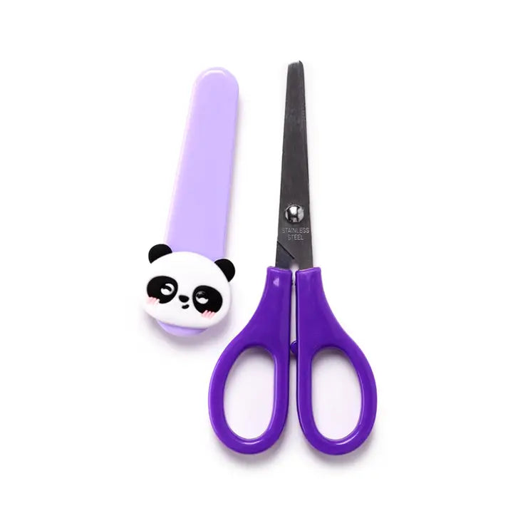 Kinderschere Panda Violett