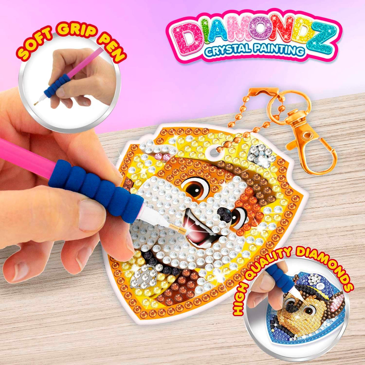 Diamond Keychain Set Paw Patrol