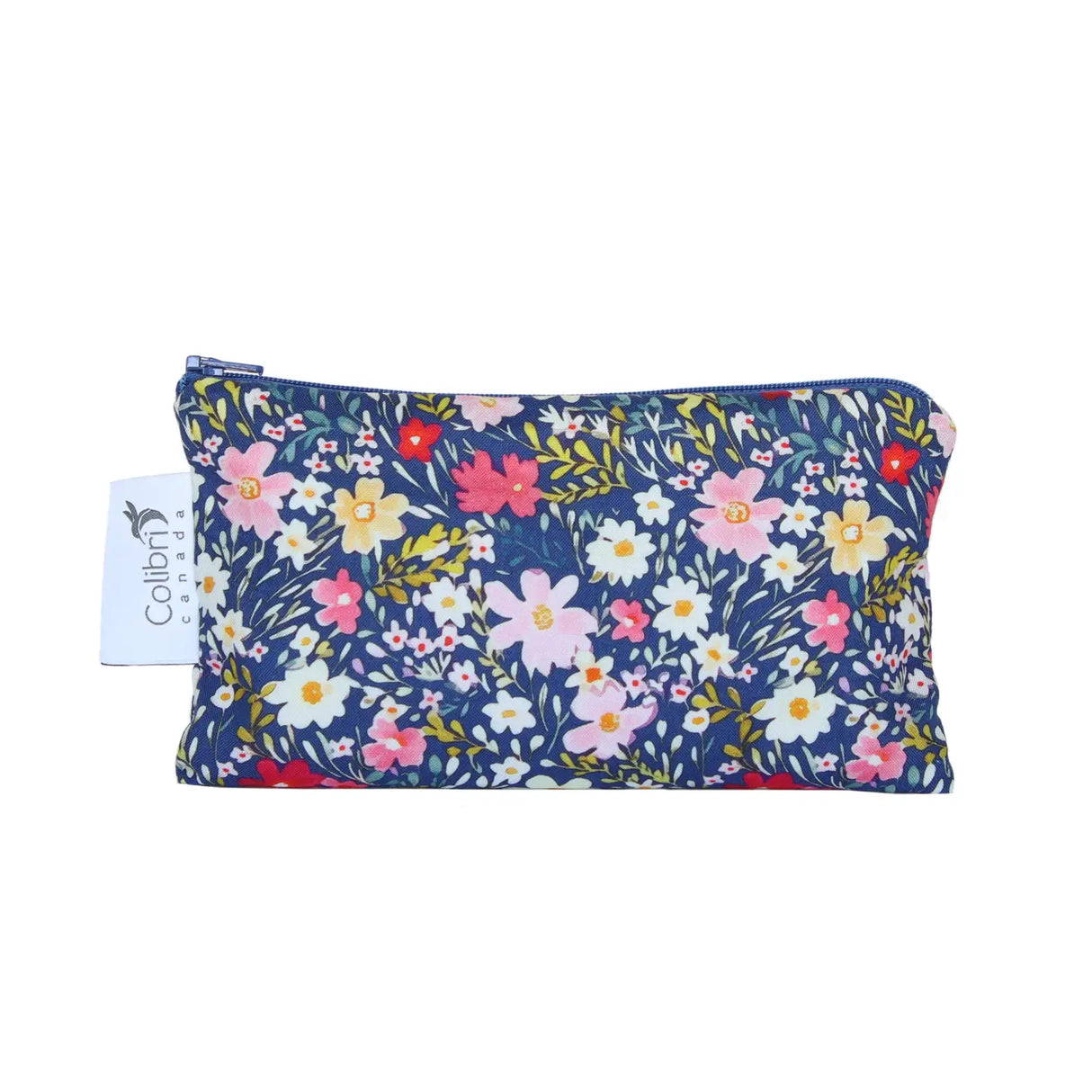 Etui und Lunchbag Colibri Blume Blau