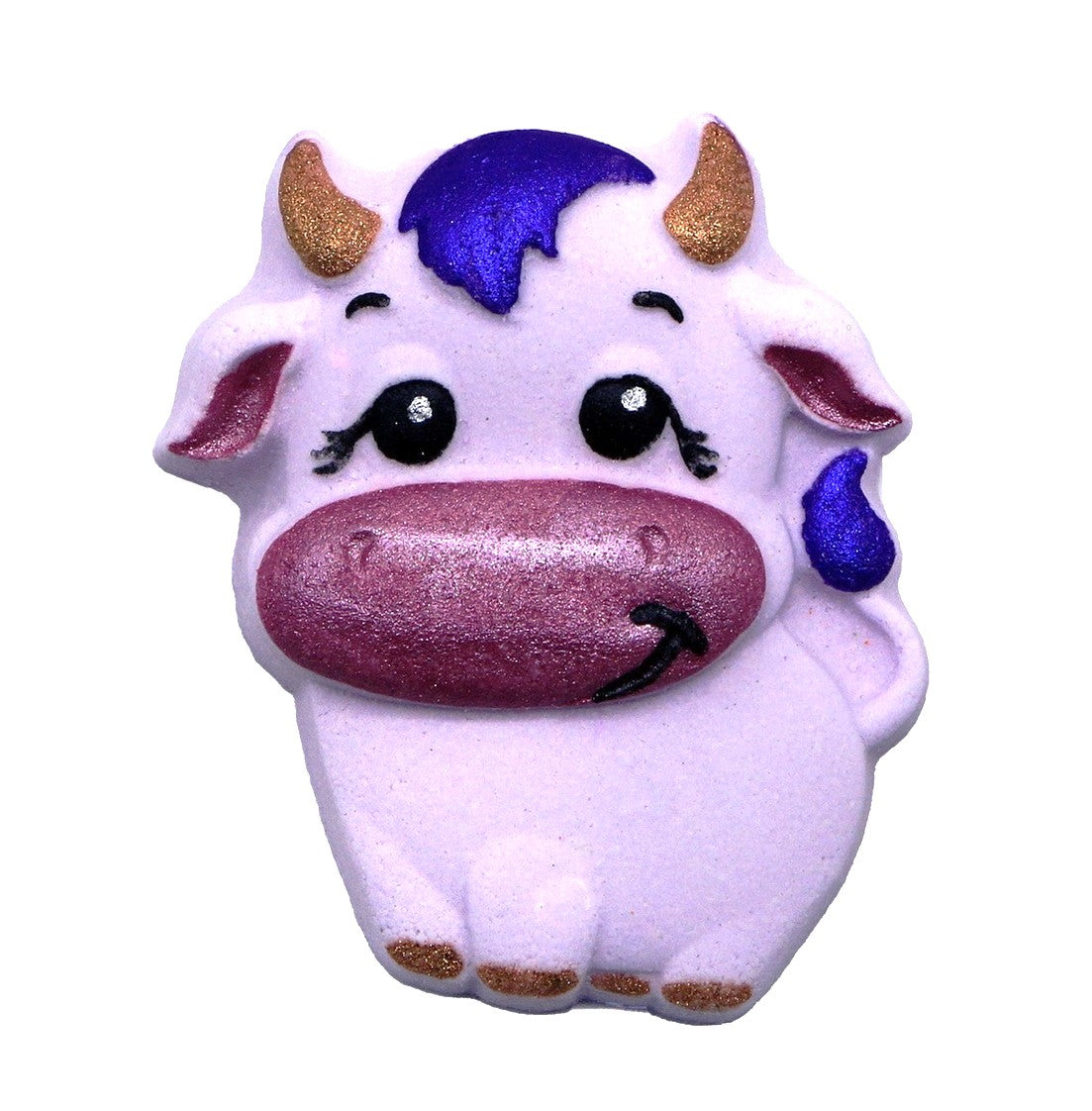 Badekugel handgemacht Kuh flieder