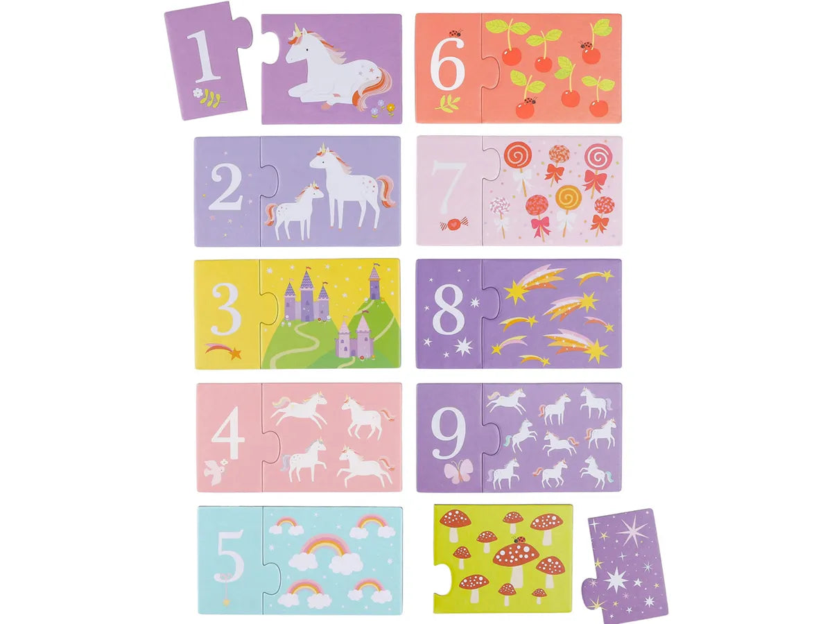 ALLC Zahlen Puzzle Einhorn