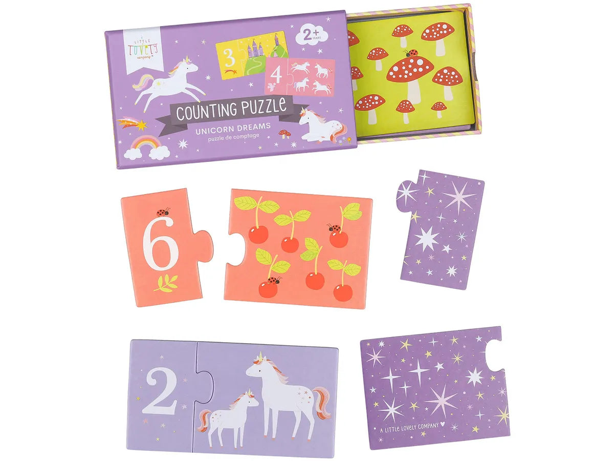 ALLC Zahlen Puzzle Einhorn