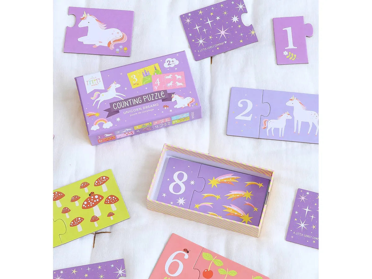 ALLC Zahlen Puzzle Einhorn