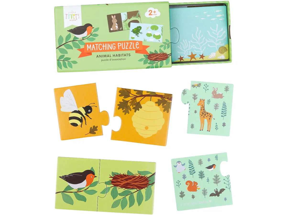 ALLC Kinder Puzzle Tiere habitats
