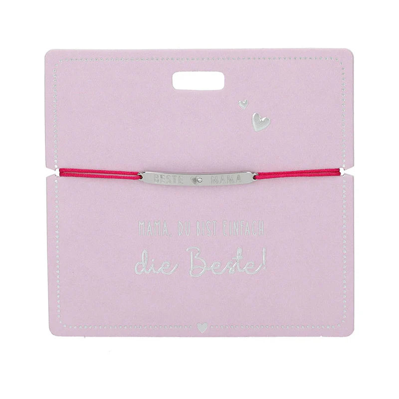 Armband mit Botschaft - Beste Mama