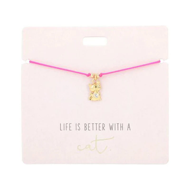 Armband mit Charms - Katze