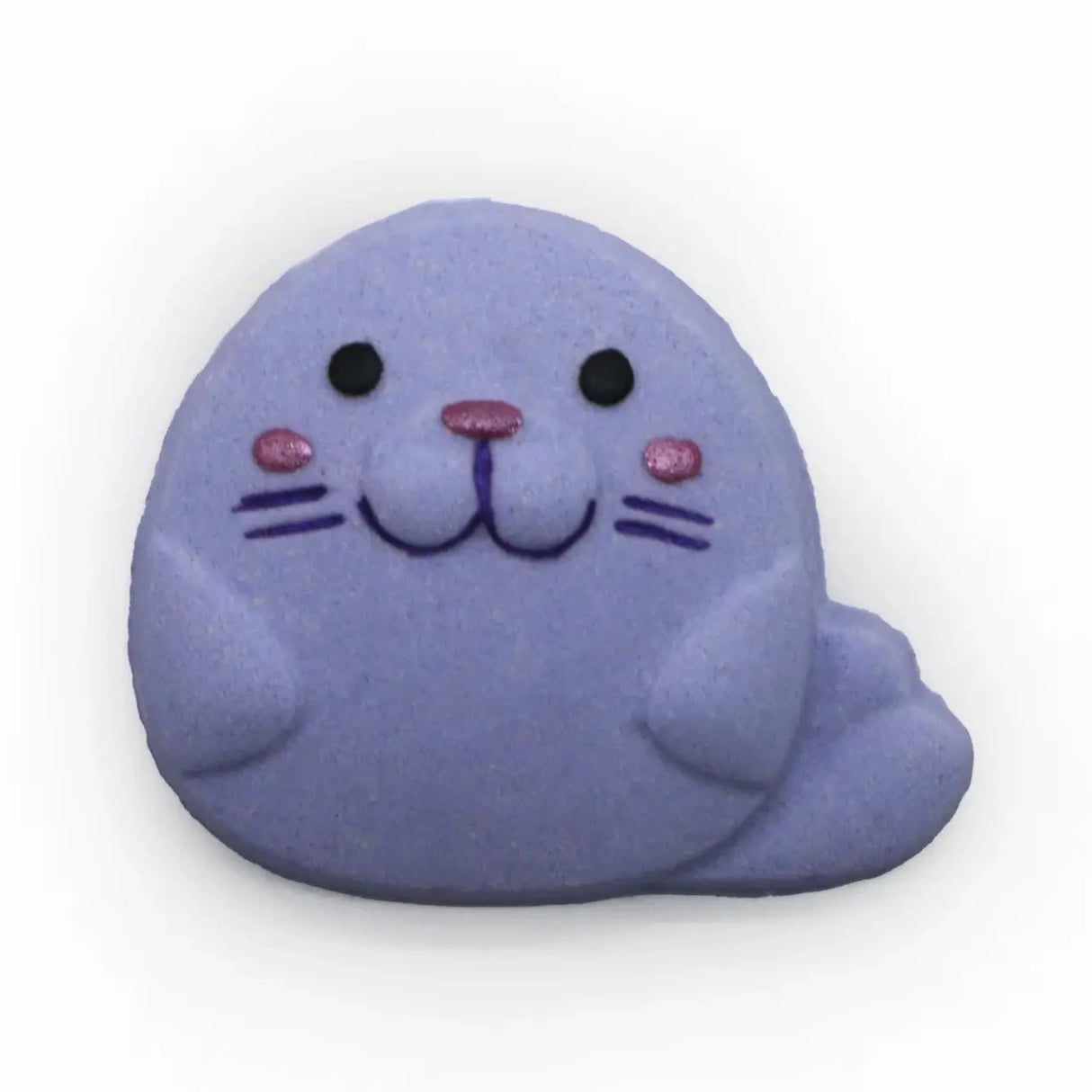 Badekugel handgemacht Robbe violett