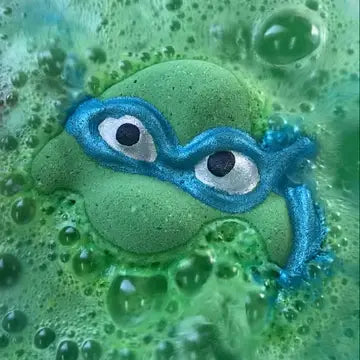 Badekugel handgemacht Turtle türkis