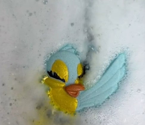 Badekugel Mini handgemacht Vogel