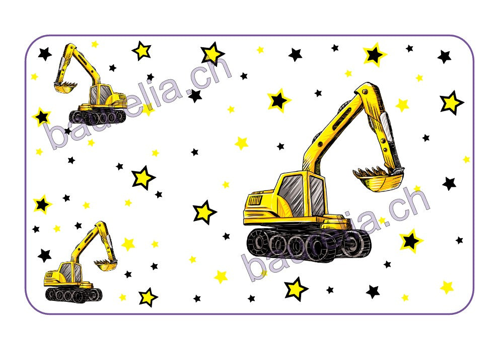 Baurelia Box Inlay bedruckt Bagger 1