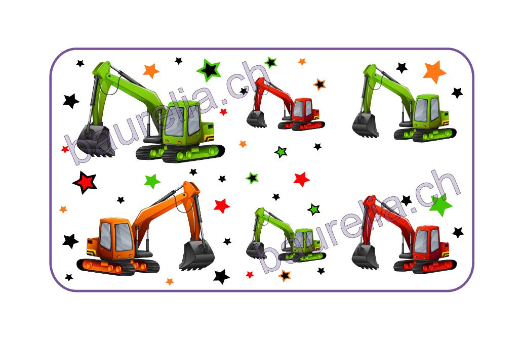 Baurelia Box Inlay bedruckt Bagger 2