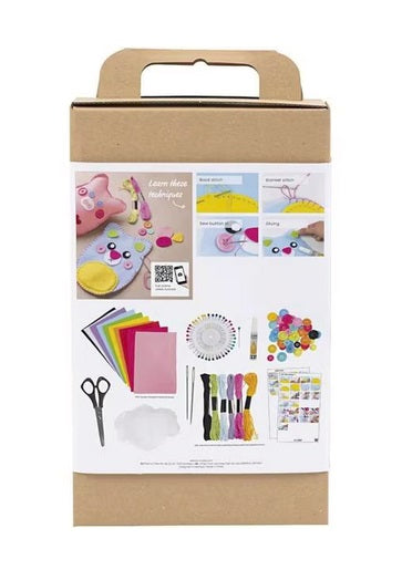 Bastelset Kinder Nähen Filz, Kordel, Knöpfe