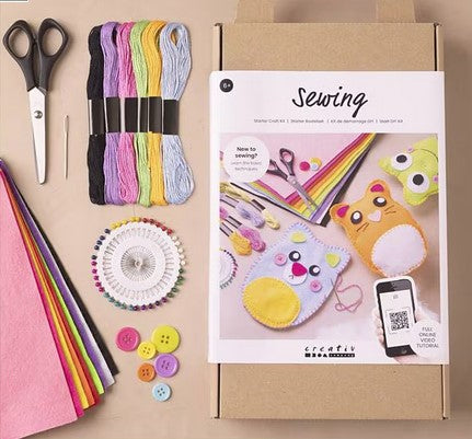 Bastelset Kinder Nähen Filz, Kordel, Knöpfe