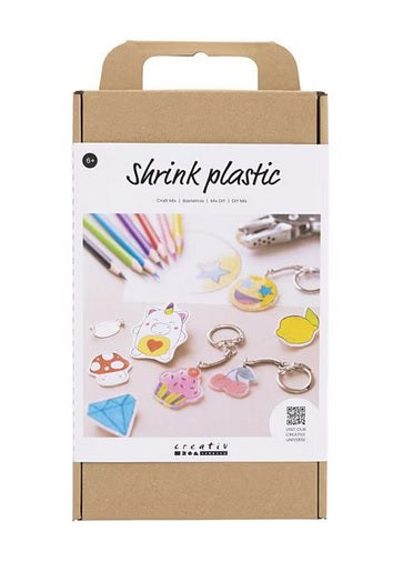Bastelset Kinder Plastikschrumpf Schlüsselbänder