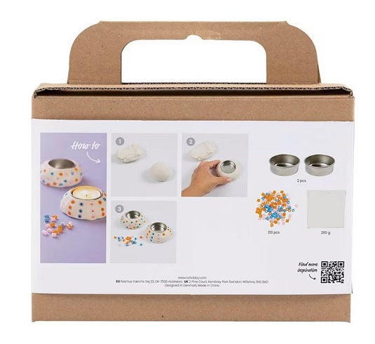 Bastelset Kinder Modellieren Teelichthalter