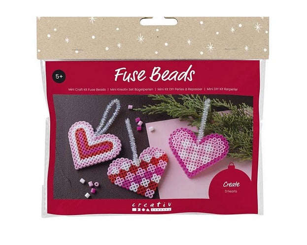 Bastelset Kinder Bügelperlen Herzen