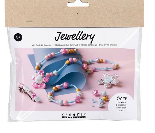 Bastelset Kinder Schmuck Bastelset Blume Glitzer