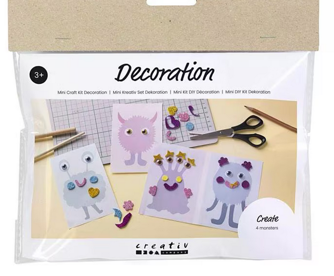 Bastelset Kinder Monster-Collage