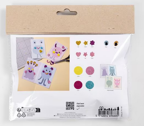 Bastelset Kinder Monster-Collage