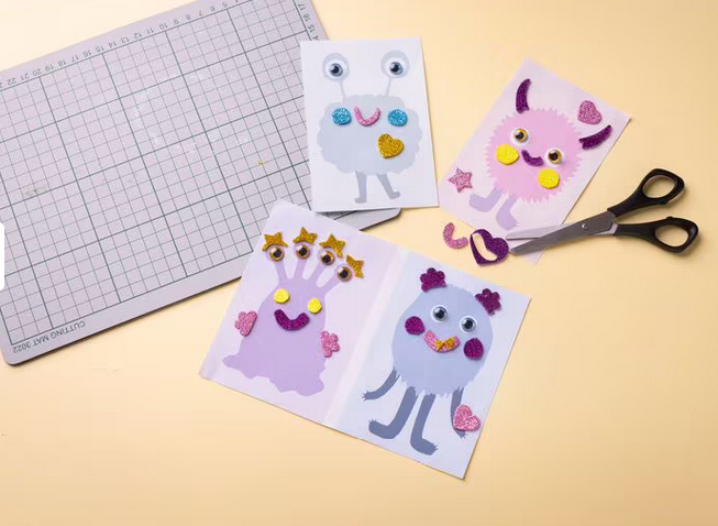 Bastelset Kinder Monster-Collage