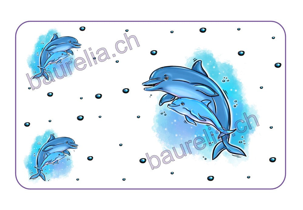 Baurelia Box Inlay bedruckt Delfin 2