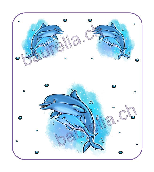 Baurelia Box Inlay bedruckt Delfin 2