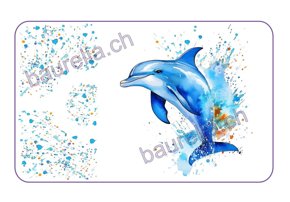 Baurelia Box Inlay bedruckt Delfin 3