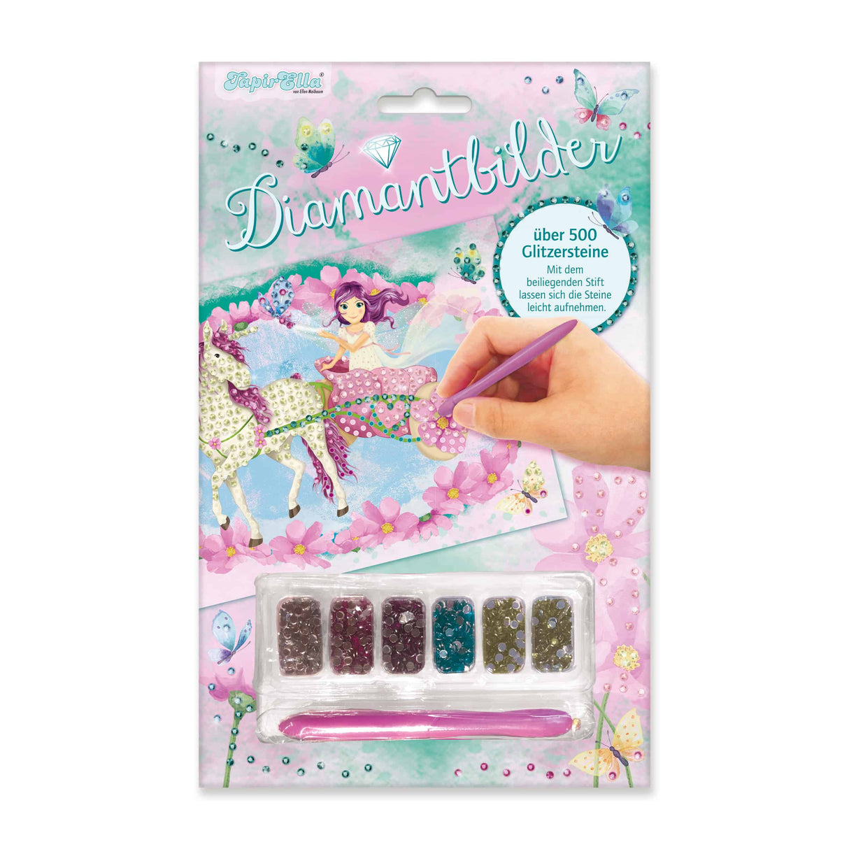 Diamond Painting Einhorn und Elfe