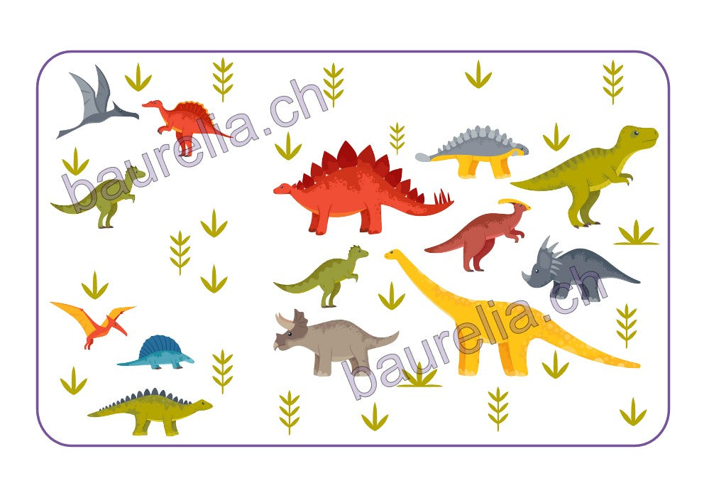 Baurelia Box Inlay bedruckt Dino 3