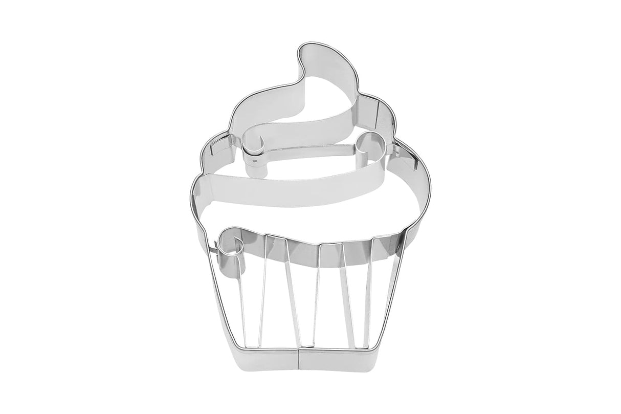 Edelstahl Ausstechform Cupcake mit Prägung