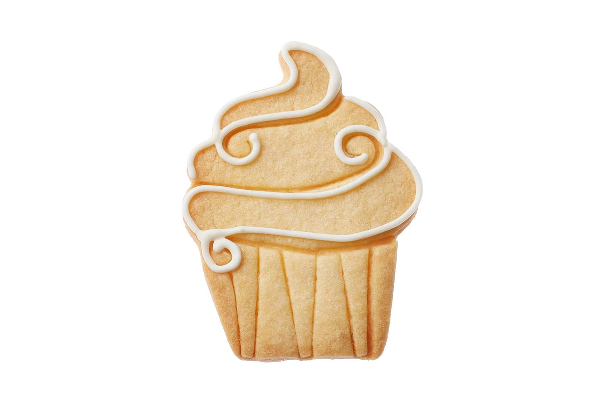 Edelstahl Ausstechform Cupcake mit Prägung