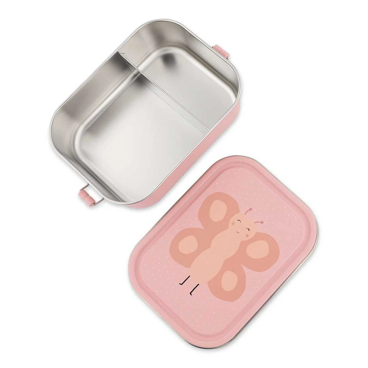 Edelstahl Znünibox mit Unterteilung Trixie Schmetterling