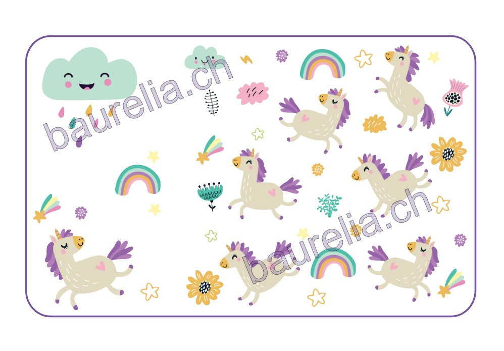 Baurelia Box Inlay bedruckt Einhorn 1