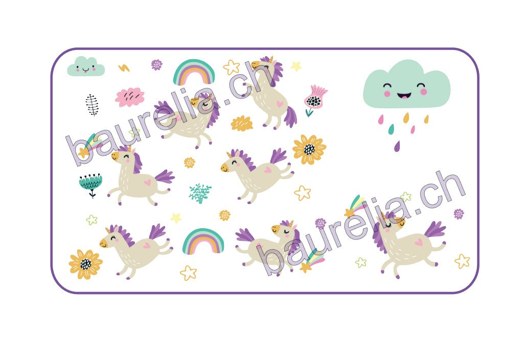 Baurelia Box Inlay bedruckt Einhorn 1