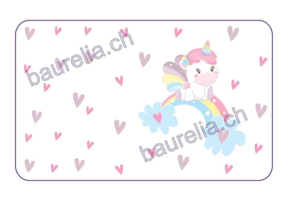 Baurelia Box Inlay bedruckt Einhorn 3