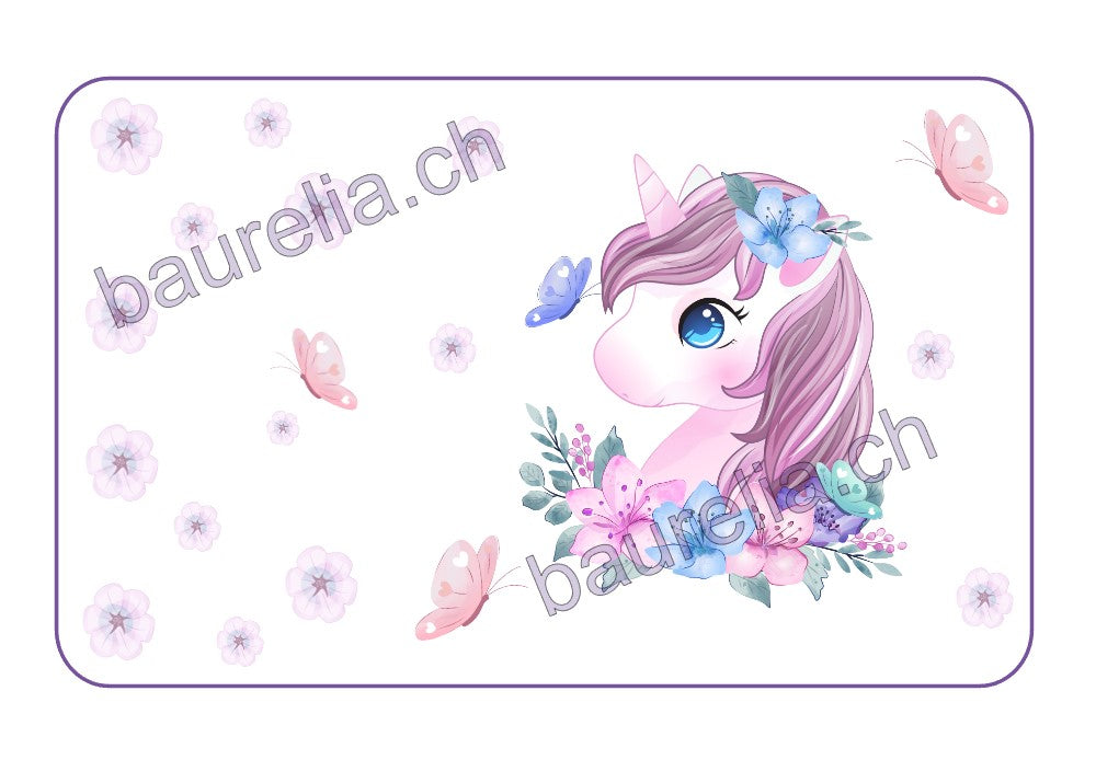 Baurelia Box Inlay bedruckt Einhorn 4