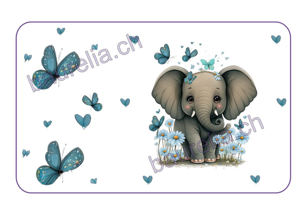 Baurelia Box Inlay bedruckt Elefant 2