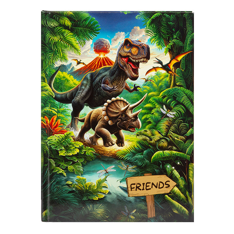 Freundebuch für Kinder - Dinosaurierwelt
