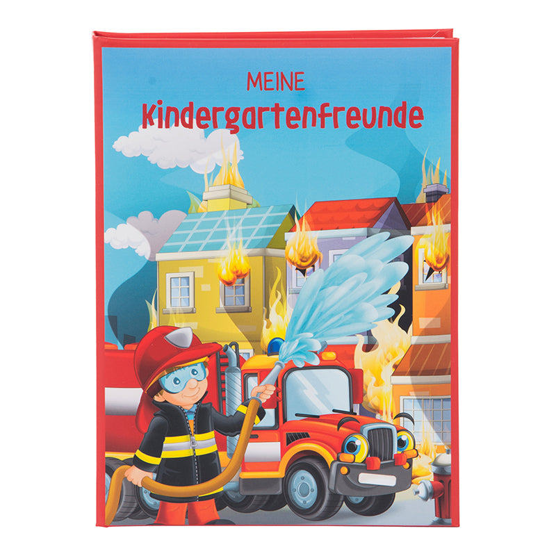 Freundebuch für Kinder im Kindergarten - Feuerwehr