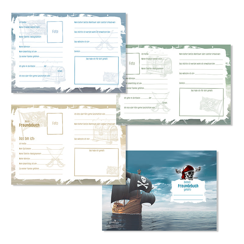 Freundebuch für Kinder - Piraten