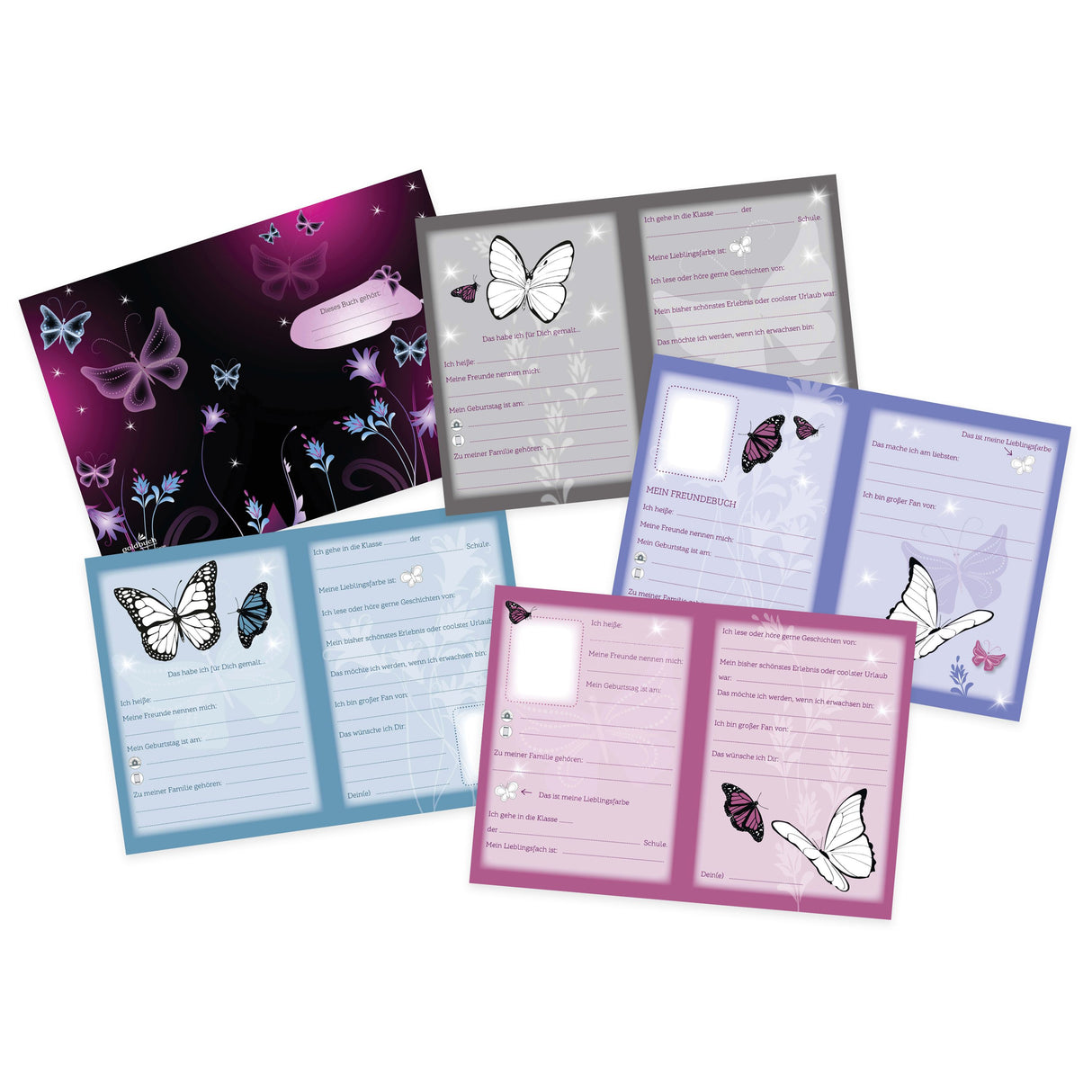 Freundebuch für Kinder - Schmetterling