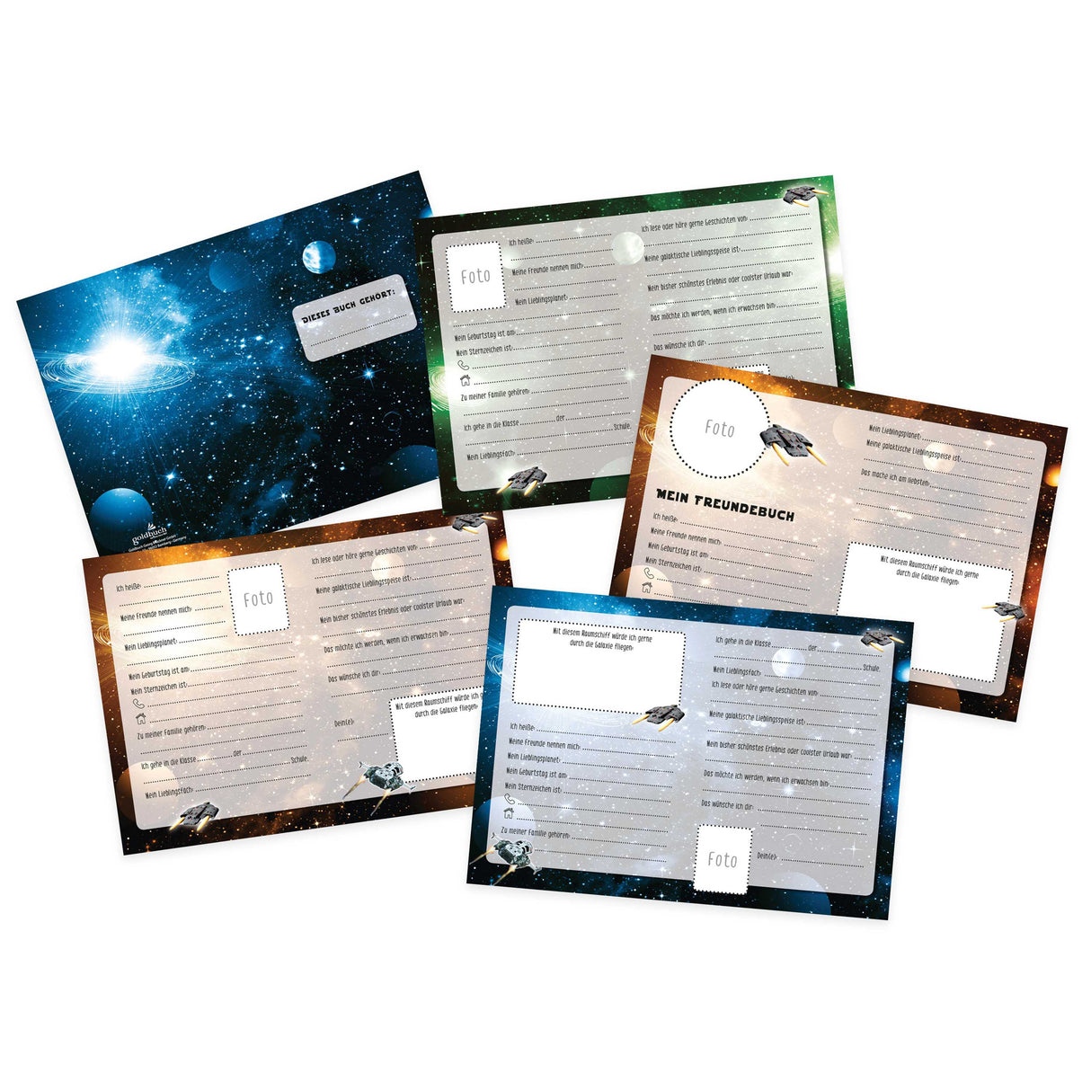 Freundebuch für Kinder - Space